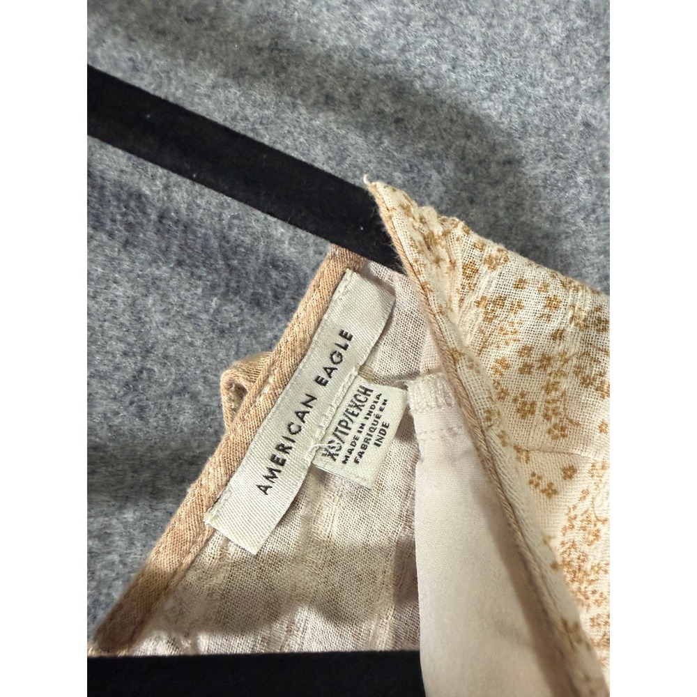 American Eagle Womens Xs Patchwork Boho Tiered Mi… - image 3